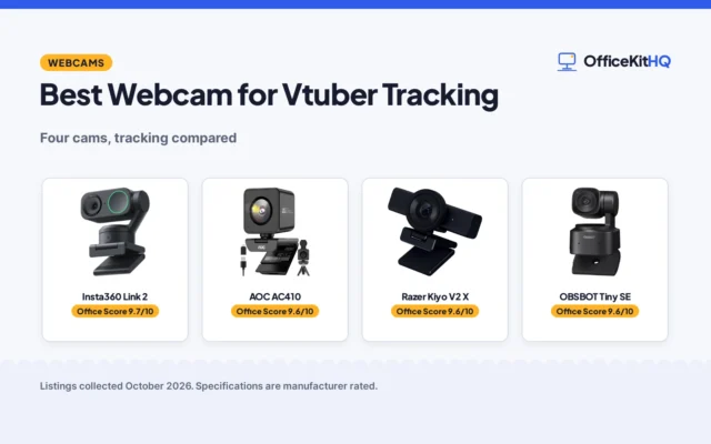 Best Webcam for Vtuber Tracking (2026): 4 Tracking Cams Compared