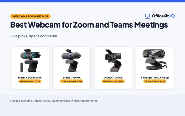 Best Webcam for Zoom and Teams Meetings (2026)