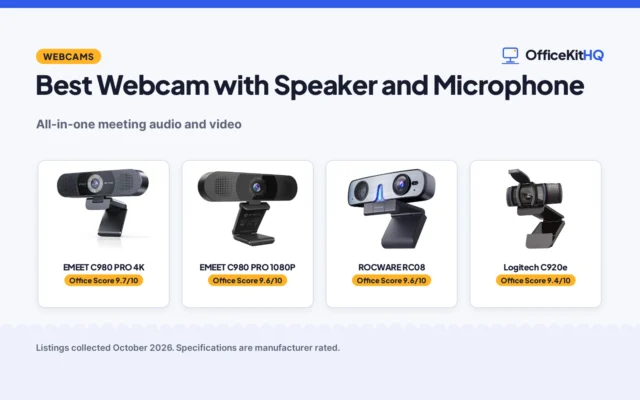 Best Webcam with Speaker and Microphone (2026): 5 Compared
