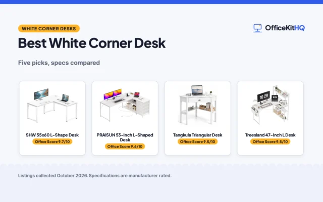 Best White Corner Desk (2026): 5 Desks Compared