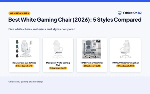 Best White Gaming Chair (2026): 5 Styles Compared