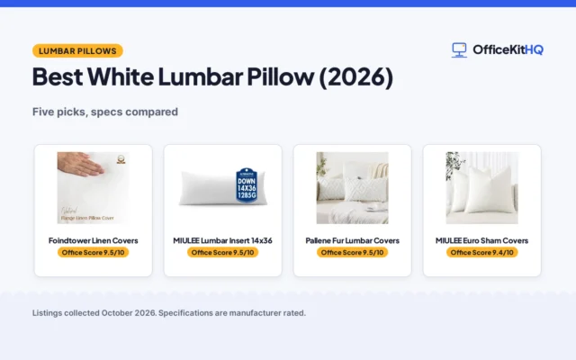 Best White Lumbar Pillow (2026): 5 Picks Compared