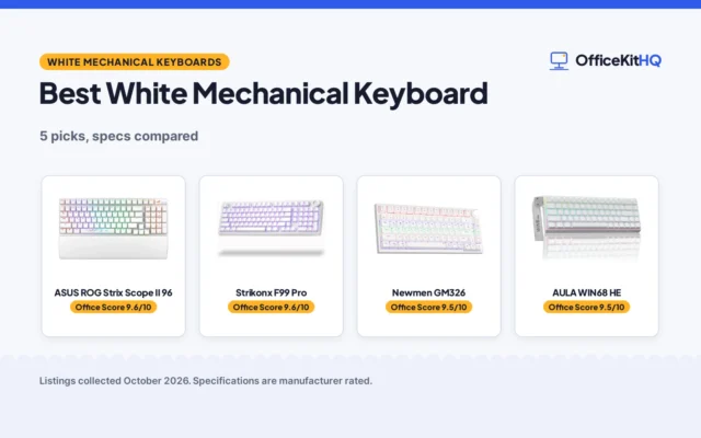 Best White Mechanical Keyboard (2026): 5 Picks Compared