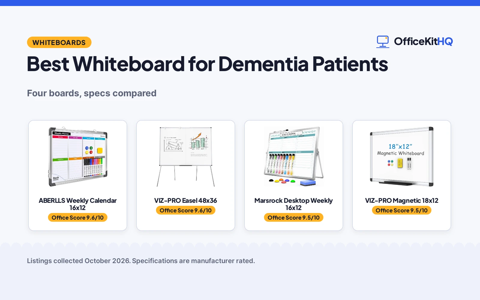 Best Whiteboard for Dementia Patients: 4 Boards Compared