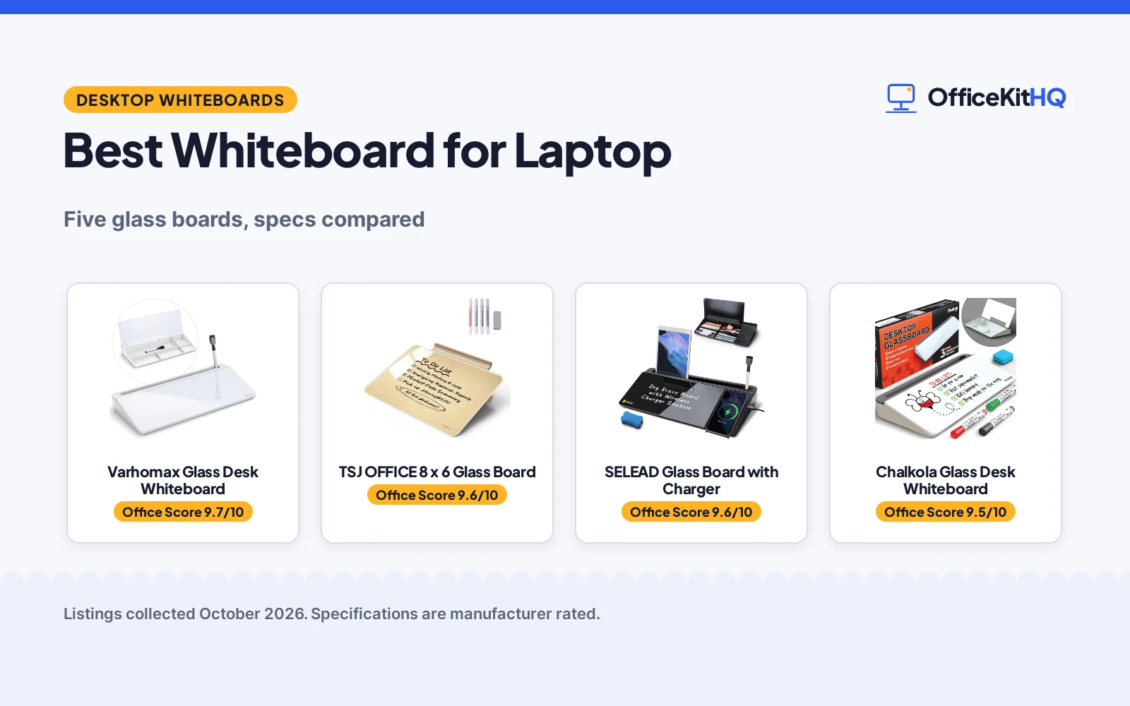 Best Whiteboard for Laptop (2026): 5 Compared