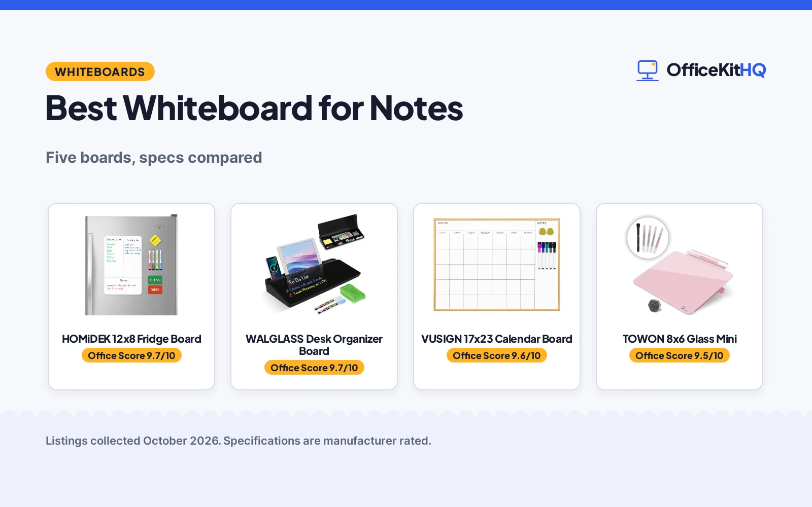 Best Whiteboard for Notes (2026): 5 Boards Compared