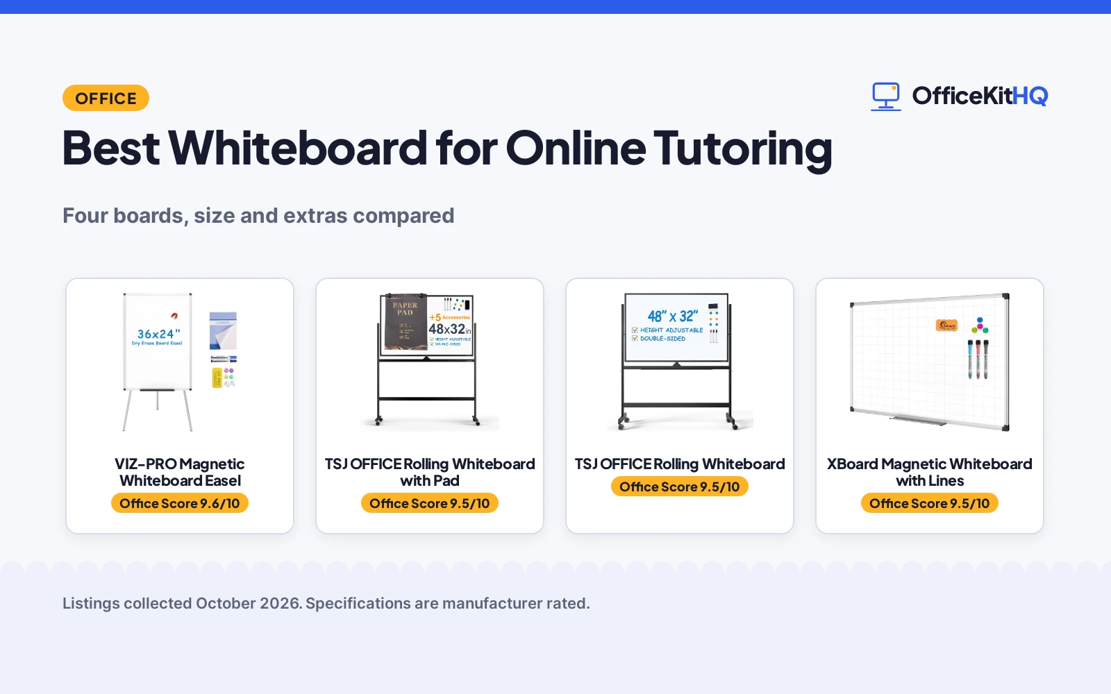 Best Whiteboard for Online Tutoring (2026): 4 Picks