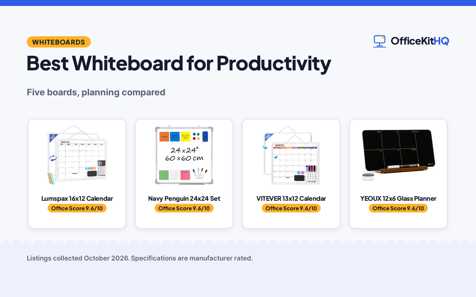 Best Whiteboard for Productivity (2026): 5 Compared