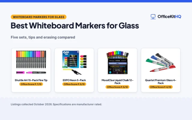Best Whiteboard Markers for Glass (2026): 5 Sets Compared