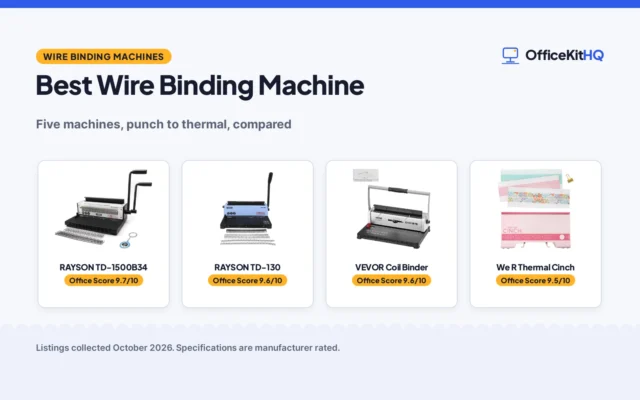 Best Wire Binding Machine (2026): 5 Machines Compared