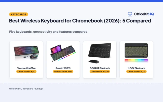Best Wireless Keyboard for Chromebook (2026): 5 Compared