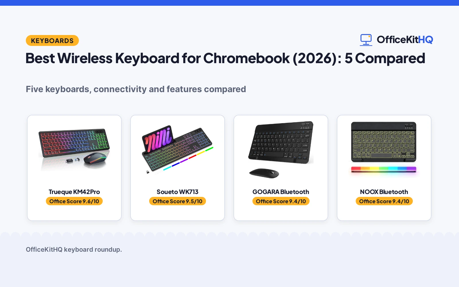 Best Wireless Keyboard for Chromebook (2026): 5 Compared