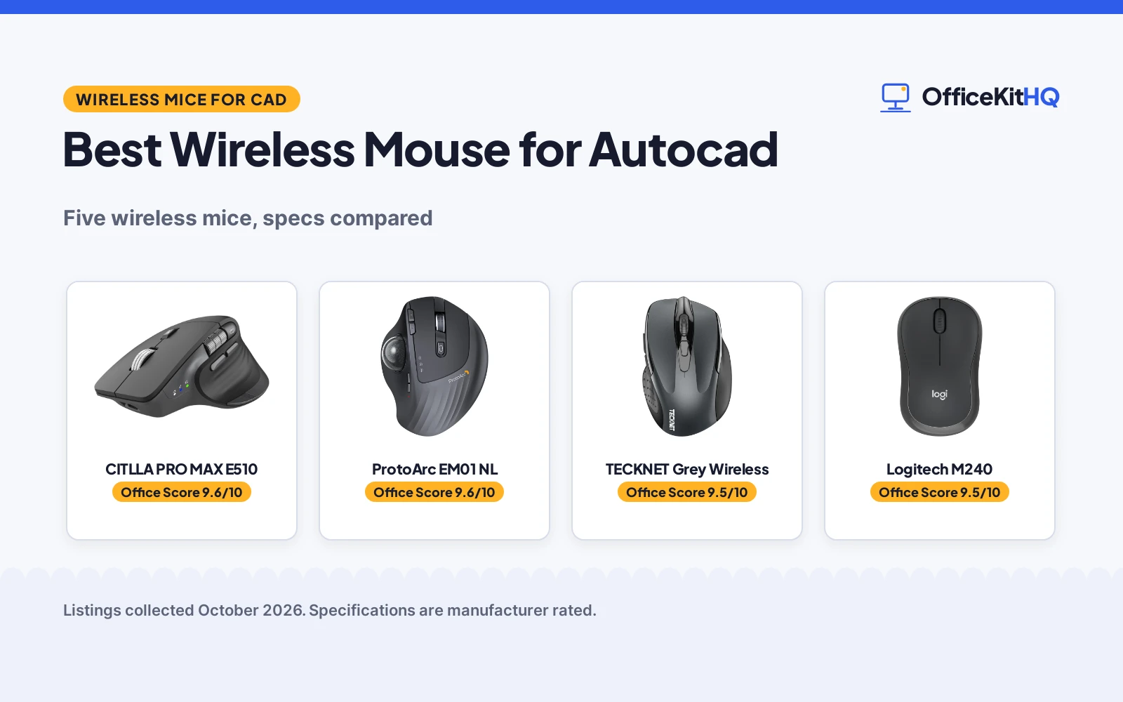 Best Wireless Mouse for Autocad (2026): 5 Compared