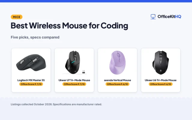 Best Wireless Mouse for Coding (2026): 5 Compared