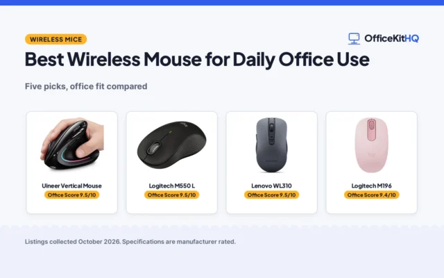 Best Wireless Mouse for Daily Office Use (2026): 5 Picks