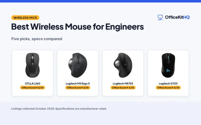Best Wireless Mouse for Engineers (2026): 5 Picks Compared
