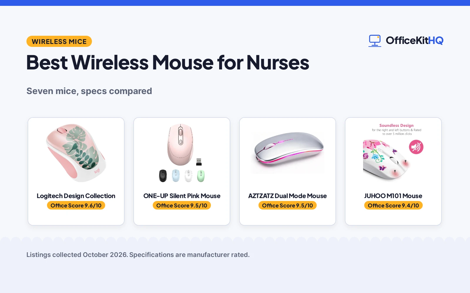 Best Wireless Mouse for Nurses (2026): 7 Mice Compared