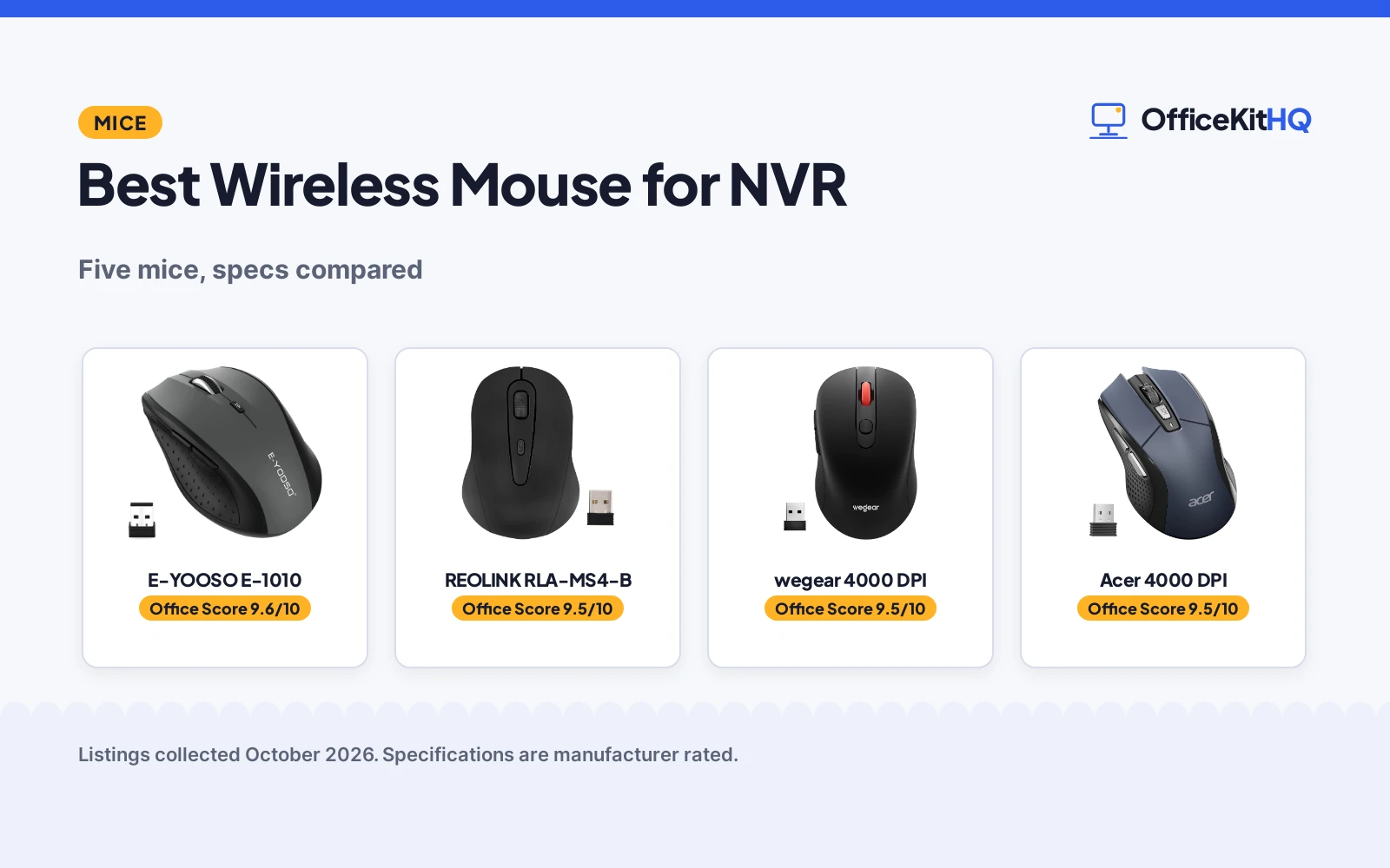 Best Wireless Mouse for NVR (2026): 5 Picks Compared