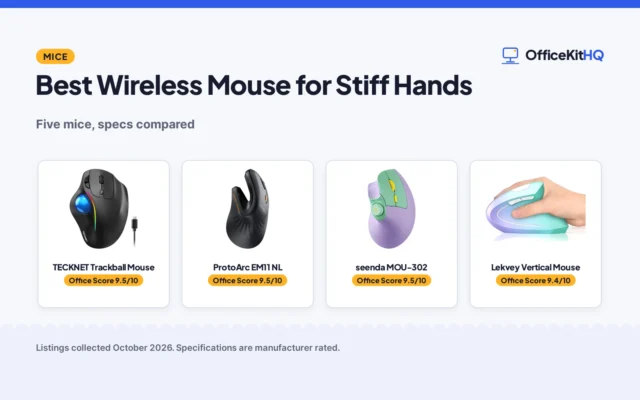 Best Wireless Mouse for Stiff Hands (2026): 5 Picks