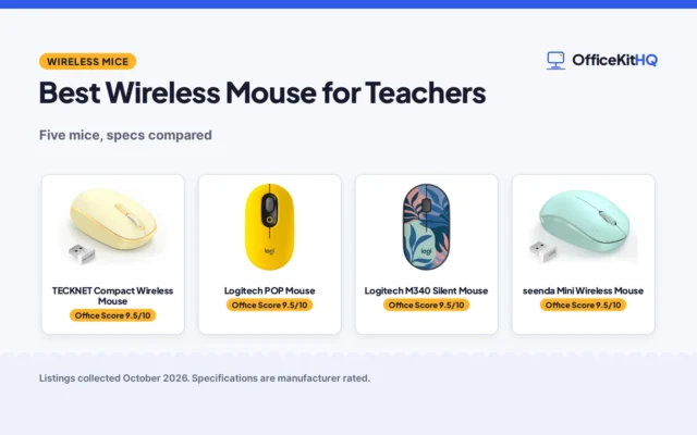 Best Wireless Mouse for Teachers (2026): 5 Compared