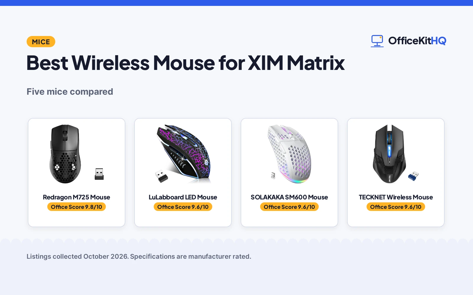 Best Wireless Mouse for XIM Matrix: 5 Compared