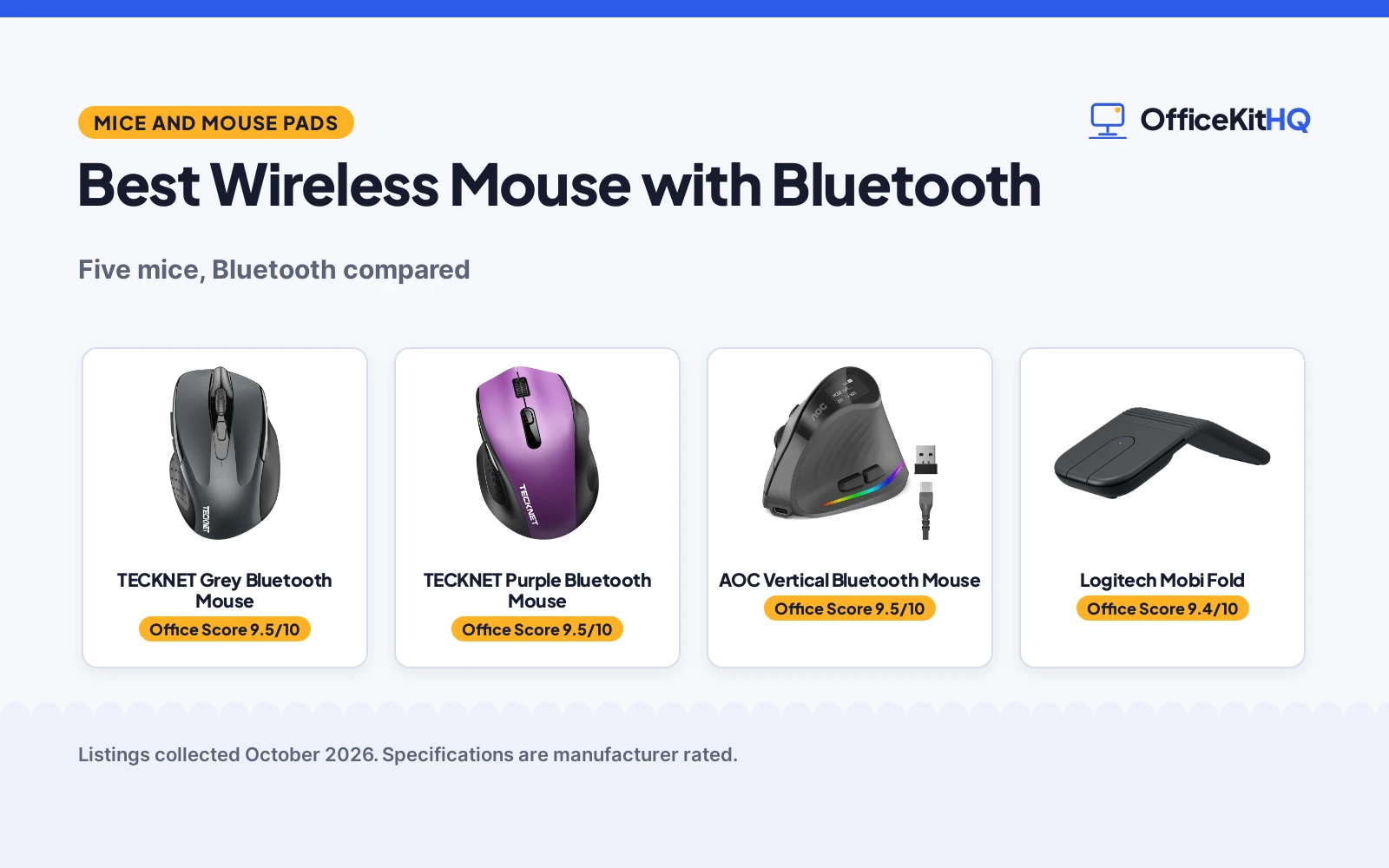 Best Wireless Mouse with Bluetooth (2026): 5 Compared