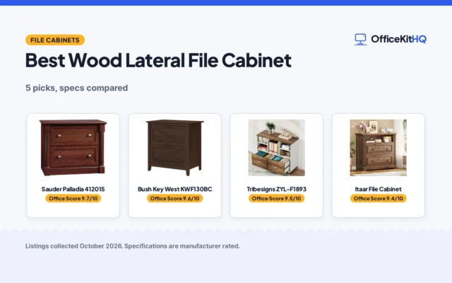 Best Wood Lateral File Cabinet (2026): 5 Picks Compared