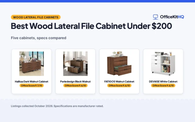 Best Wood Lateral File Cabinet Under $200 (2026)
