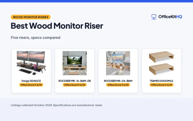 Best Wood Monitor Riser (2026): 5 Risers Compared