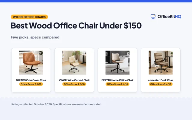Best Wood Office Chair Under $150 (2026): 5 Picks Compared