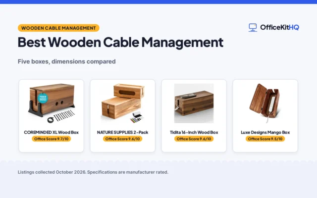Best Wooden Cable Management: 5 Boxes Compared
