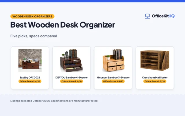 Best Wooden Desk Organizer (2026): 5 Picks Compared
