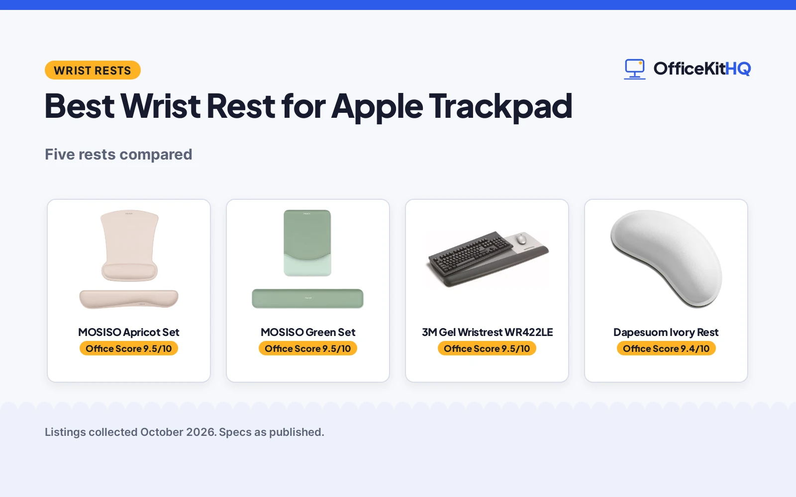 Best Wrist Rest for Apple Trackpad (2026): 5 Compared