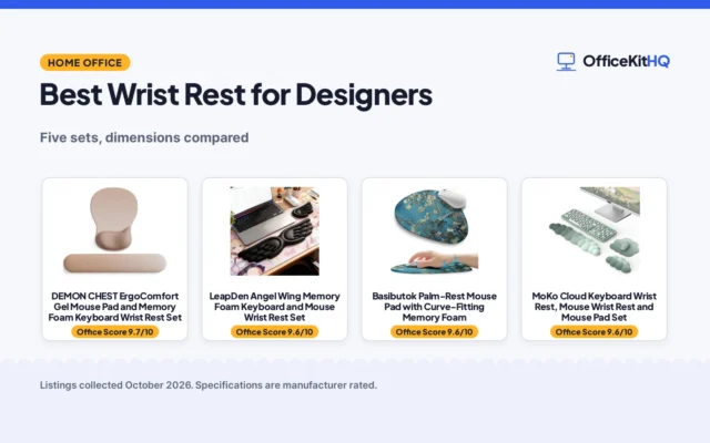 Best Wrist Rest for Designers: 5 Sets Compared