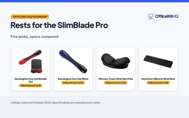 Best Wrist Rest for Kensington SlimBlade Pro (2026): 5 Compared