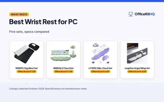 Best Wrist Rest for PC (2026): 5 Sets Compared
