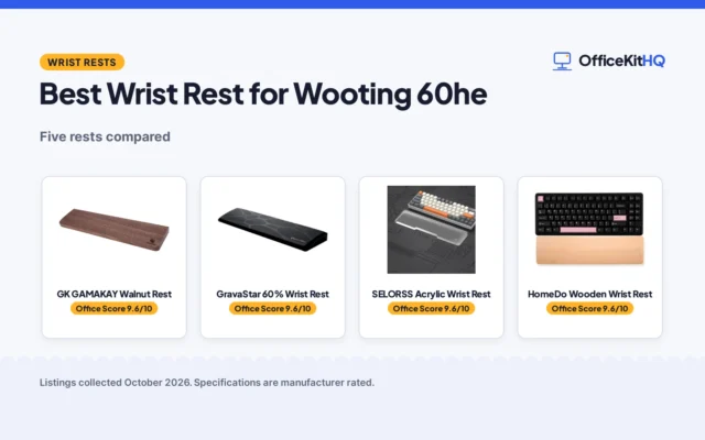 Best Wrist Rest for Wooting 60he (2026): 5 Compared