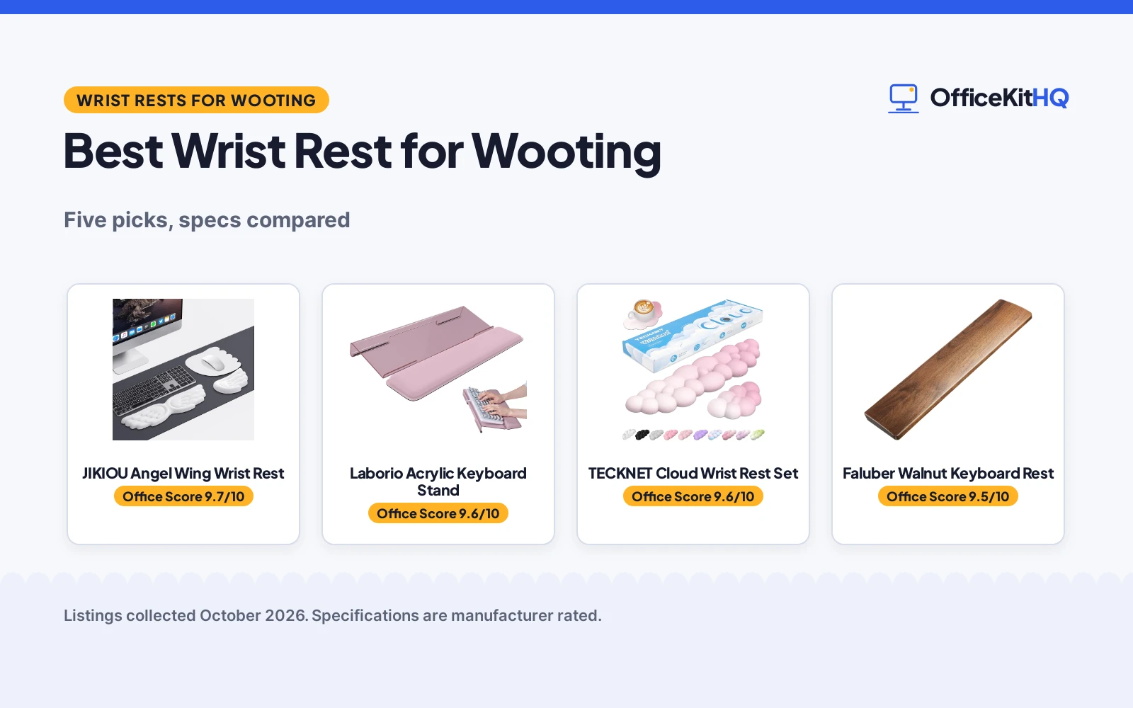 Best Wrist Rest for Wooting: 5 Picks Compared