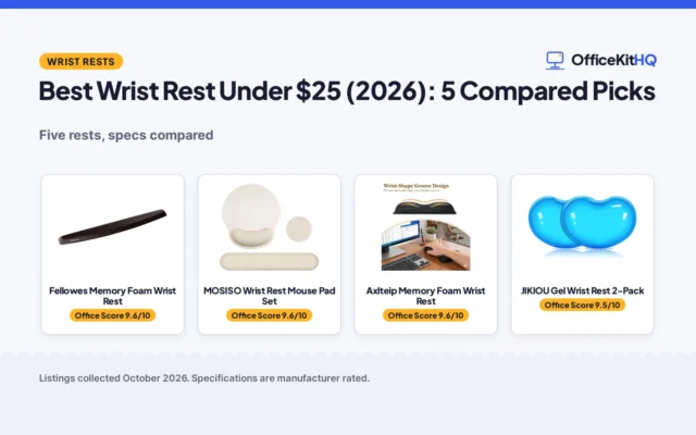 Best Wrist Rest Under $25 (2026): 5 Compared Picks