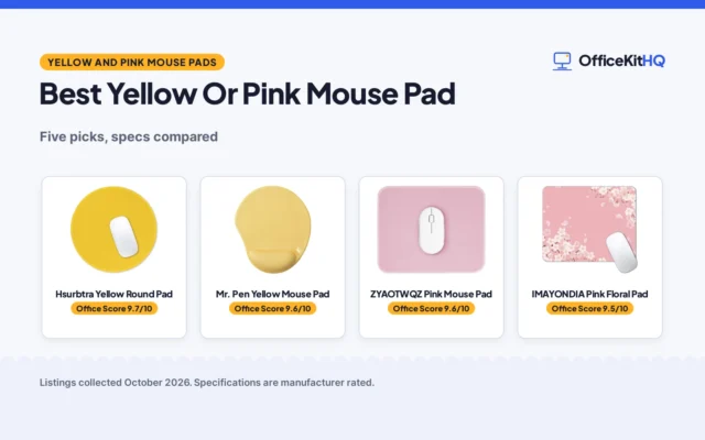 Best Yellow Or Pink Mouse Pad (2026): 5 Picks Compared