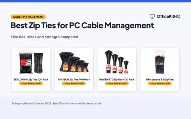 Best Zip Ties for PC Cable Management (2026): 5 Compared